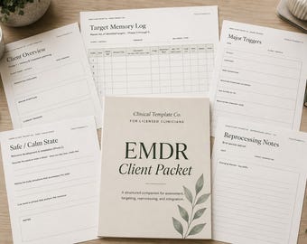 Registro de memoria objetivo de EMDR / Hoja de seguimiento estructurada para profesionales de EMDR