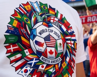 World Cup 2026 Soccer T-Shirt | North America Fan Apparel