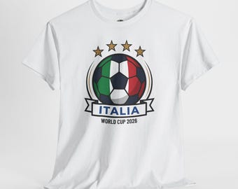 Italy World Cup Soccer Tee | Italy Football Shirt