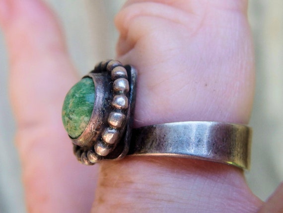 Paul Miller Sterling Turquoise Adjustable Ring, M… - image 7