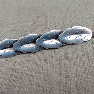 Teka 835 Silver Leaves Brooch, Mid Century Theodor Klotz Design, Signed