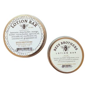 Barra de loción de cera de abejas (dos tamaños disponibles)