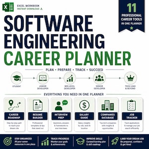 Software Engineering Career Planner | Resume Toolkit, Interview Prep, Salary Guide & Job Application Tracker