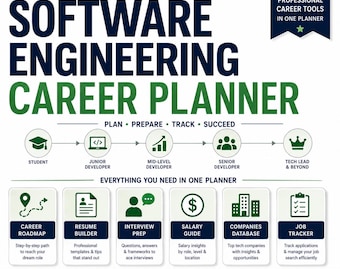 Software Engineering Career Planner | Job Search Tracker, Resume Templates, Interview Prep & Career Roadmap