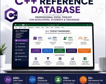 C++ Reference Database |  C++ Language Helper | Excel Learning Toolkit