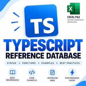TypeScript-programmeringsreferensdatabas | Sökbar Excel-utvecklarverktygslåda