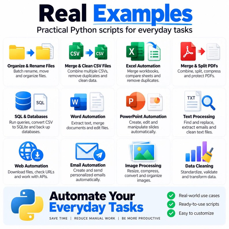 Python Script Generator, 260+ Automation Scripts, Excel Toolkit image 4