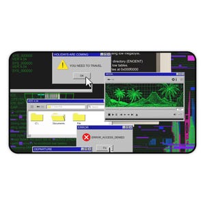 Retro Computer Fehler Bildschirme Schreibtischmatte | Steamwave Tech (für Windows 95/98)