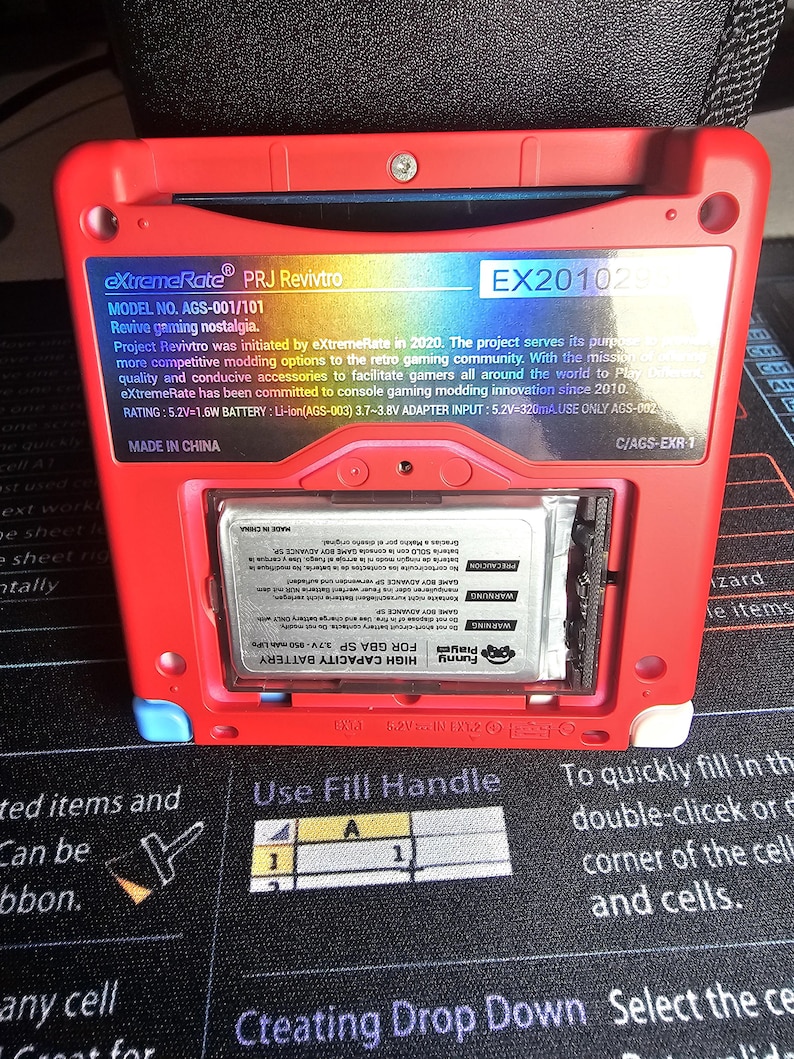 Game Boy Advance SP IPS V5 Modded Console | USB-C Charging | FunnyPlaying 950mAh Battery | Upgraded Speaker | Retro Handheld Game System bild 3