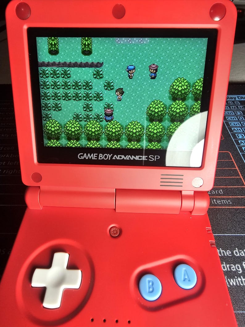 Game Boy Advance SP IPS V5 Modded Console | USB-C Charging | FunnyPlaying 950mAh Battery | Upgraded Speaker | Retro Handheld Game System bild 9