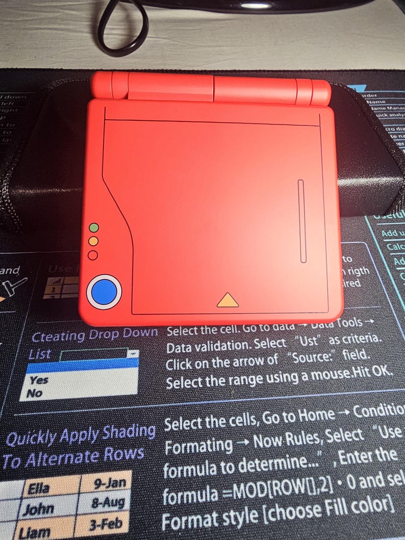 Game Boy Advance SP IPS V5 Modded Console | USB-C Charging | FunnyPlaying 950mAh Battery | Upgraded Speaker | Retro Handheld Game System bild 1