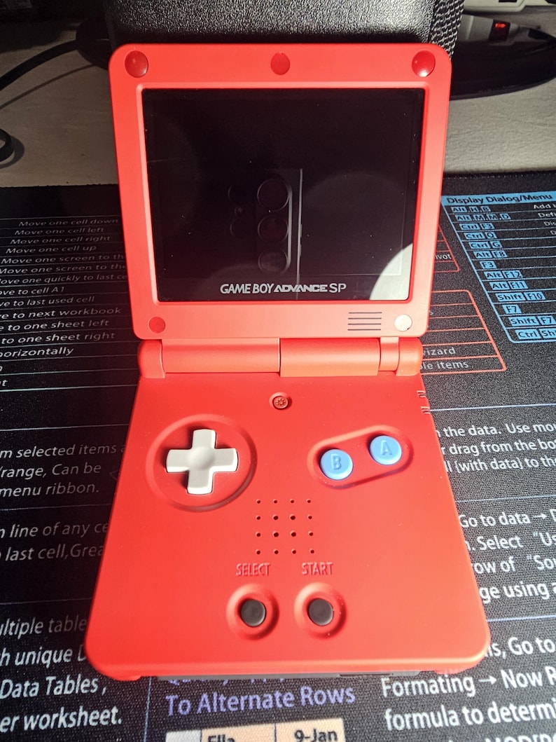 Game Boy Advance SP IPS V5 Modded Console | USB-C Charging | FunnyPlaying 950mAh Battery | Upgraded Speaker | Retro Handheld Game System bild 7