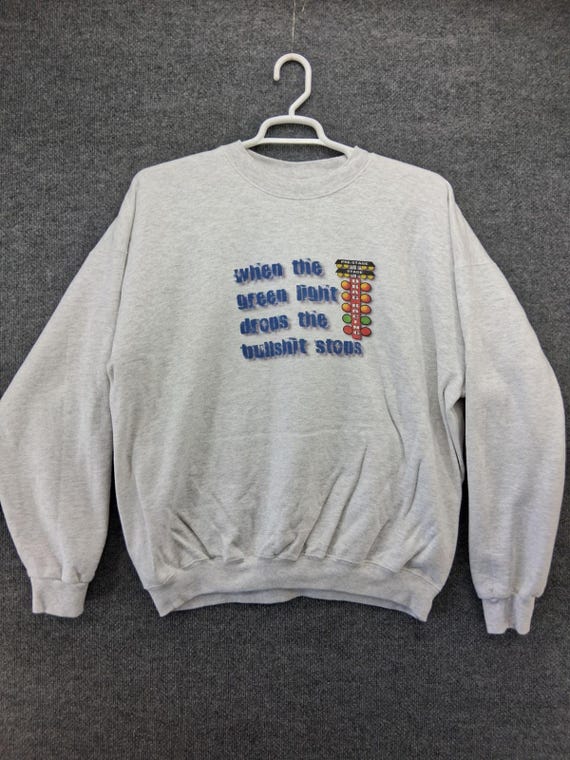 Vintage Hanes Ultimate Cotton Sweatshirt Mens XL Drag Racing
