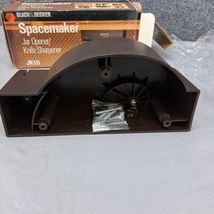 Vintage Black & Decker Spacemaker Jar Opener Knife Sharpener JK1D Black New image 2