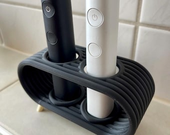 Elektrische Zahnbürstenhalter | Universal Wandhalterung Badezimmer Organizer | Moderne 3D gedruckte Zahnbürste Aufbewahrung für Oral-B, Sonicare, und mehr