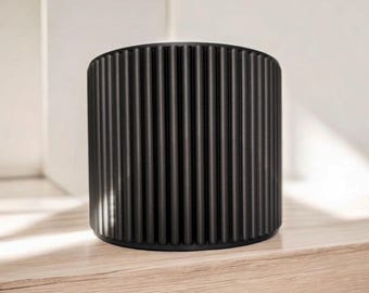 Organizador de baño moderno / Almacenamiento de tocador acanalado / Organizador de encimera para decoración de baño minimalista / PLA duradero, elegante soporte de encimera