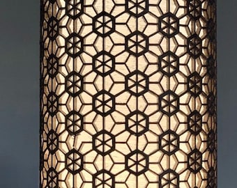 KUMIKO Sakura Lampe | 3D Geometrisches Nachtlicht, Japanische Kirschblüte Tischlampe