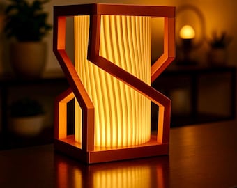 3D gedruckte Kupfer LED Lampe | Moderne Industrielle Schreibtischleuchte, Minimalistische Home Office Lampe