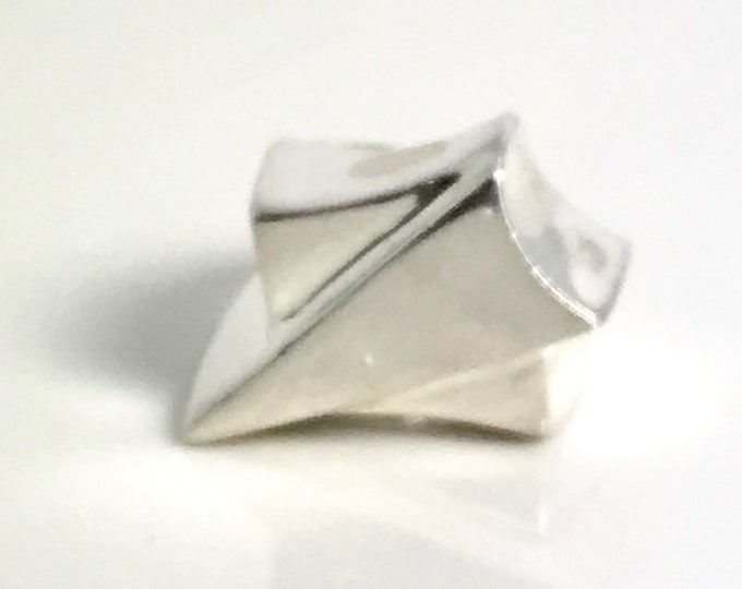 Artist Created Sterling Silver Ring, Hand Crafted Ring, Sterling Silver Ring, Abstract Ring, Geometric Shape Ring