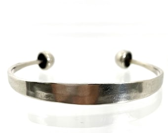 Vintage Sterling Silver Cuff Bracelet Signed Levin