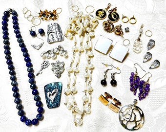 Jewelry Bits and Pieces, Jewelry Pieces, Necklace, Earrings, Jewelry Parts