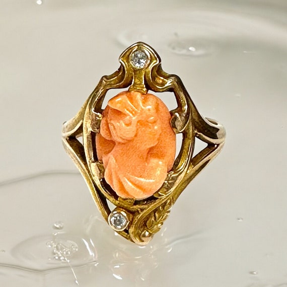 Anello cammeo oro giallo hot sale