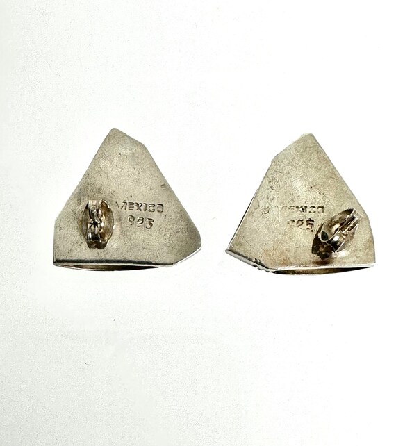Bold Triangle Shape Earrings - Authentic Mexican … - image 4