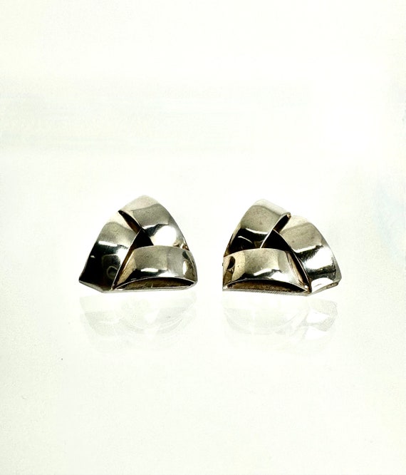 Bold Triangle Shape Earrings - Authentic Mexican … - image 3