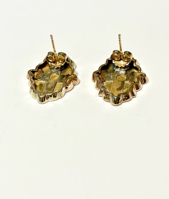 Victorian Cufflinks Converted to Earrings, Pierce… - image 5