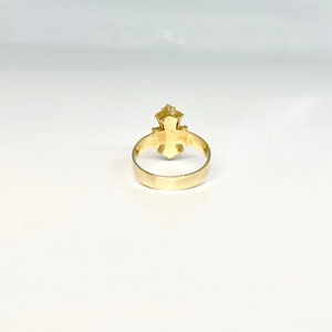 Yellow Gold Seed Pearl Ring, Victorian Style Ring, Victorian Pearl Ring, Victorian Style June Birthstone Ring image 4