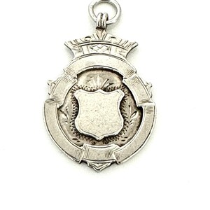 Classic and Genuine Hallmarked Sterling Silver Medal - English, Engravable, and Timeless