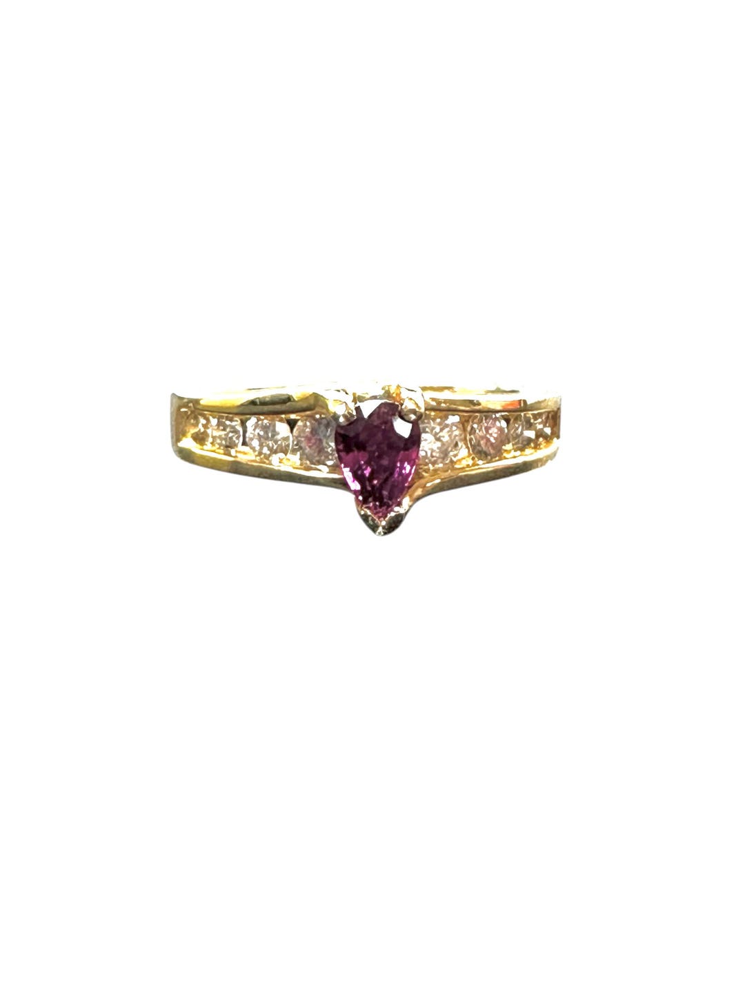 Elegant Vintage Ruby & Diamond Ring in 14k Gold, July Birthstone - Etsy