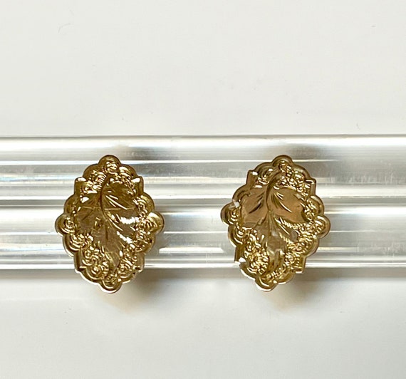 Victorian Cufflinks Converted to Earrings, Pierce… - image 2