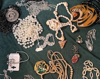 Jewelry Making Lot: Repurposed Mixed Components for DIY Crafts