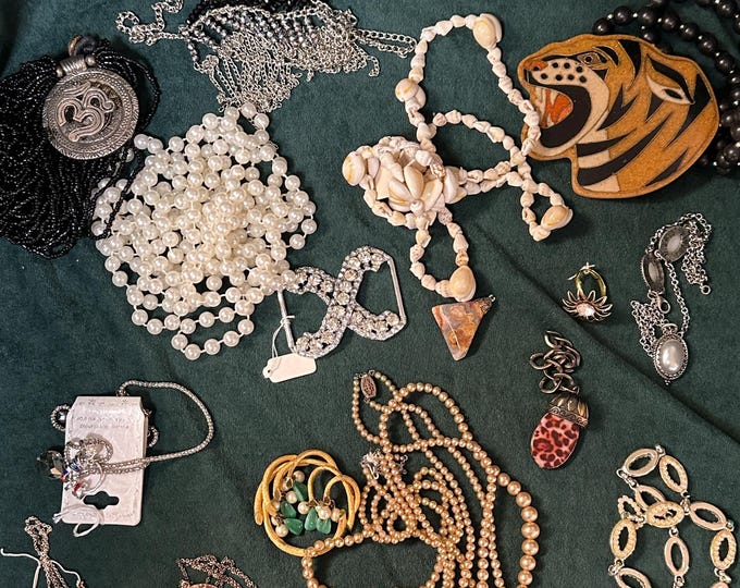 Mixed Bag of Jewelry Components - Mixed Jewelry for Making Unique Pieces