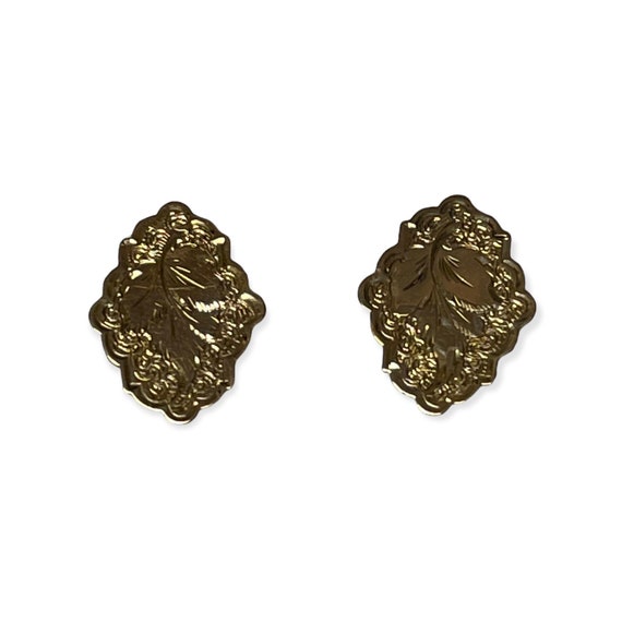 Victorian Cufflinks Converted to Earrings, Pierce… - image 1