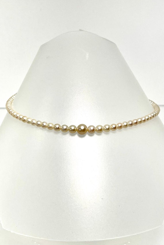 Vintage Cultured Pearl Graduated Pearl Necklace, C