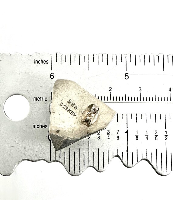 Bold Triangle Shape Earrings - Authentic Mexican … - image 6