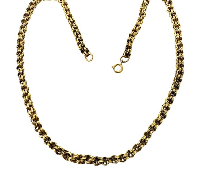 Gold Filled Victorian Style Double Link Rolo Type Chain