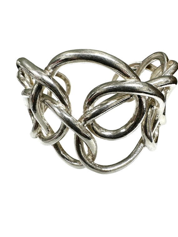 Boho Chic Sterling Silver Cuff Bracelet - Unique S