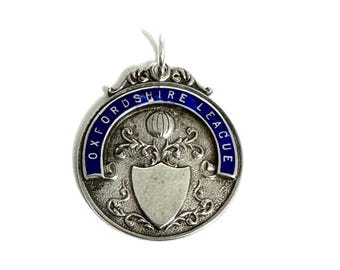 Sterling Silver Oxfordshire League Medallion: Engraved Award
