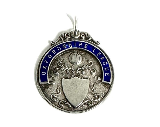 Sterling Silver Medallion from the Oxfordshire League, Sterling Award Medallion