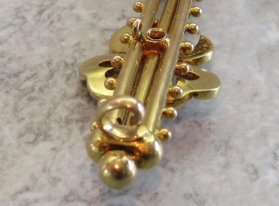 Antique English Pin, Wedding Jewelry, Antique Bro… - image 5