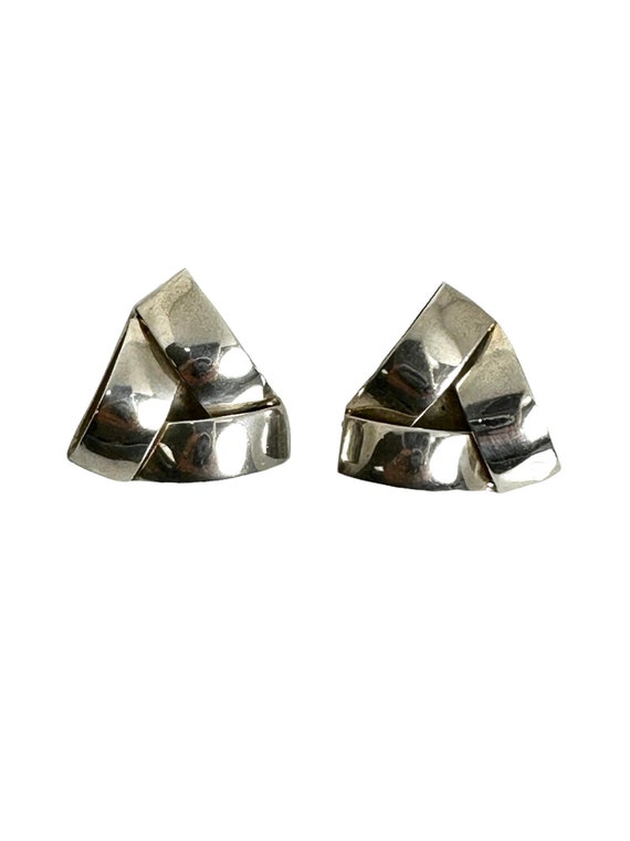 Bold Triangle Shape Earrings - Authentic Mexican … - image 1