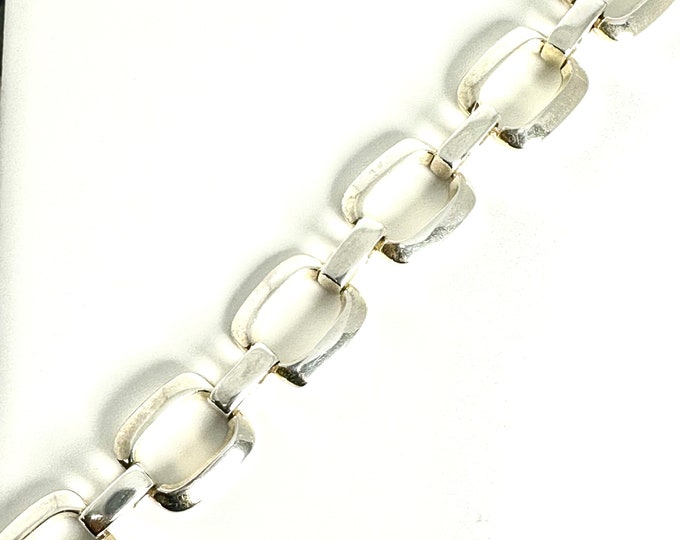 Vintage Sterling Silver Link Bracelet,