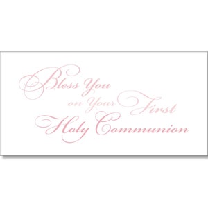 First Holy Communion Card, Eucharist Card, Lord's Supper Card, Check Holder Communion Card, Religious Card, Christian Card, Catholic Card