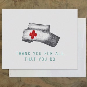 Thank a Medical Worker Card, First Responders Card, Thank a Nurse Card, Doctor Thank You Card, Hero Card
