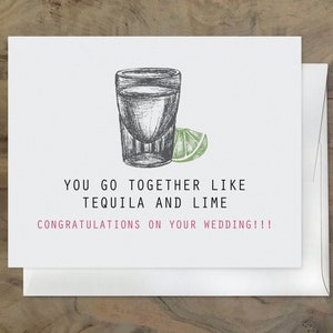 Carte de mariage AWESOME. Hilarious Funny Wedding Card. Party Couple - Carte de mariage pour les couples hétérosexuels, gays et lesbiennes, carte de mariage de bière