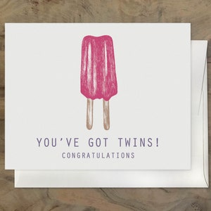 TWIN BABY CARD. Expecting Mom of Twins. Twin Pops, Boy Twins, Girl Twins on the way. You&#39;ve Got Twins. Twin Baby Shower. Twin Babies