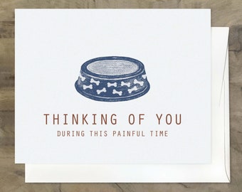 PET SYMPATHY CARD. Dog Loss Card. Sick Dog Card. Animal Death Card. I'm Sorry for Your Loss, Dog Death Card